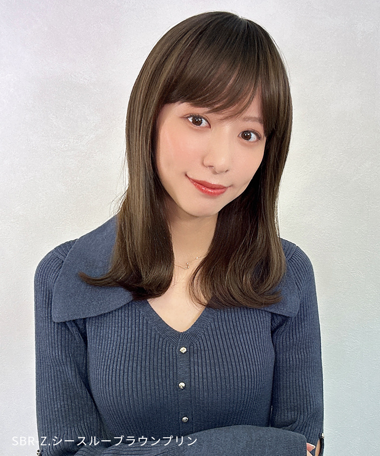 部分ウィッグ/つむじ&前髪付きヘアピース ミディアム [wgt101]