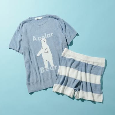 ジェラピケ新シリーズ！シロクマモチーフ「ICE BLUE（アイスブルー