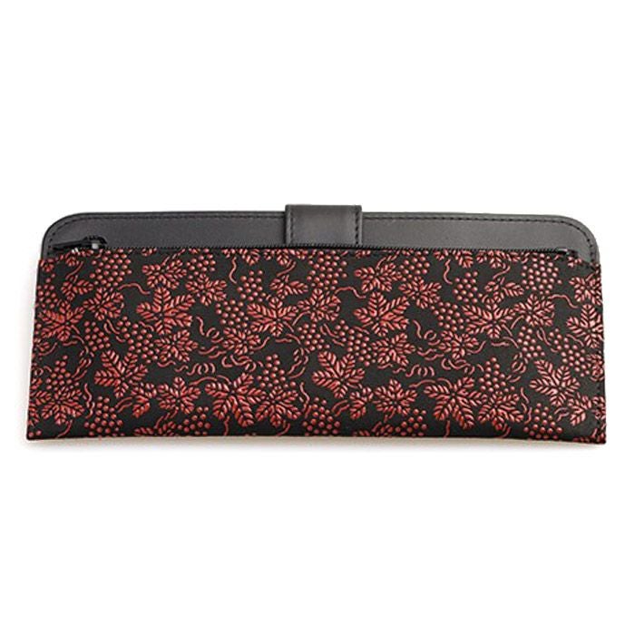 印伝 印傳屋 上原勇七 (INDEN-YA) 本革 L字ファスナー長財布(小銭入れ