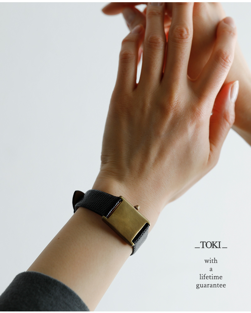 _TOKI_ トキ リザードレザー ブラス 角型時計オマージュ ブレスレット