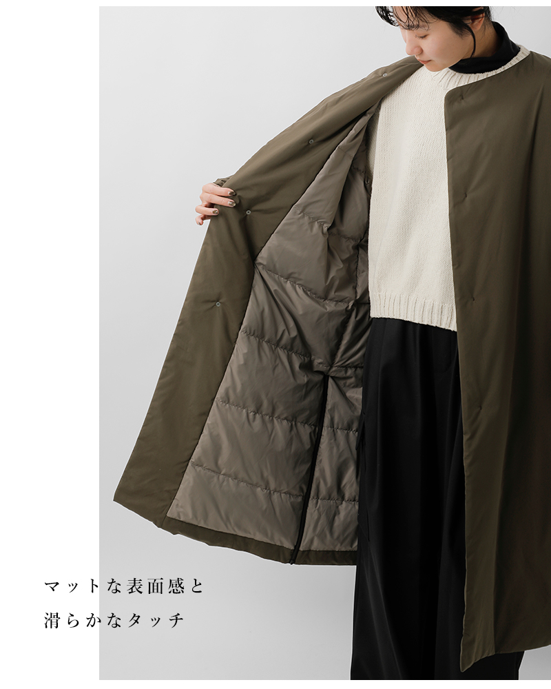 30%OFF】miffew ミフュー 撥水 帯電防止 カラーレス ダウン コート