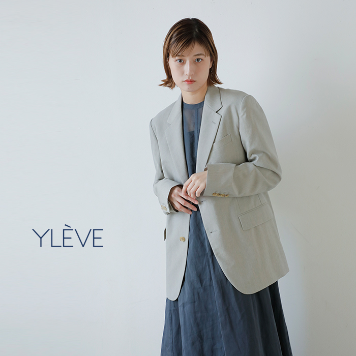 YLEVE イレーヴ ウール シャンブレー ジャケット “WOOL CHAMBRAY JK