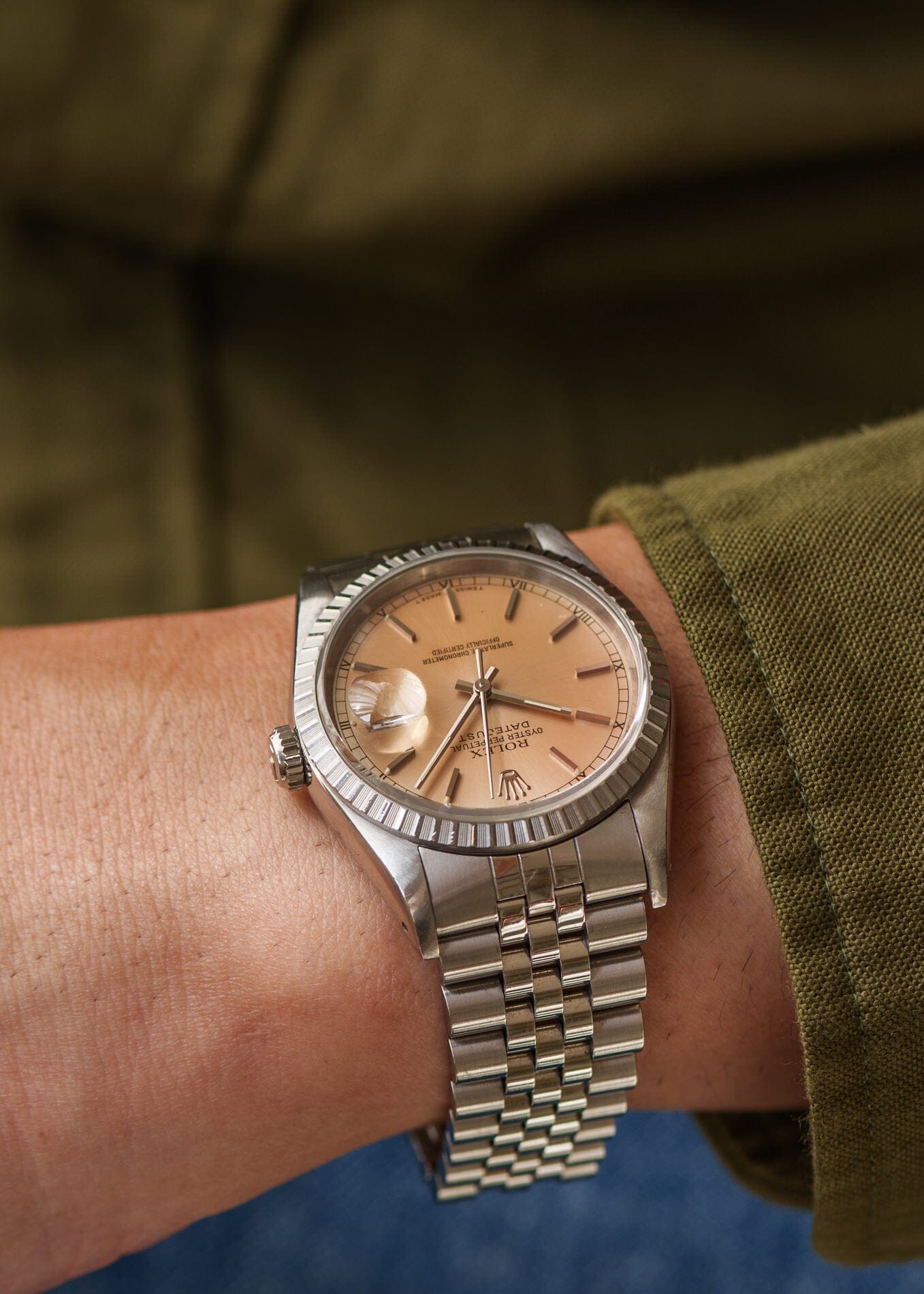 ロレックス デイトジャスト 16220 シルバーパティナダイアル | ARBITRO