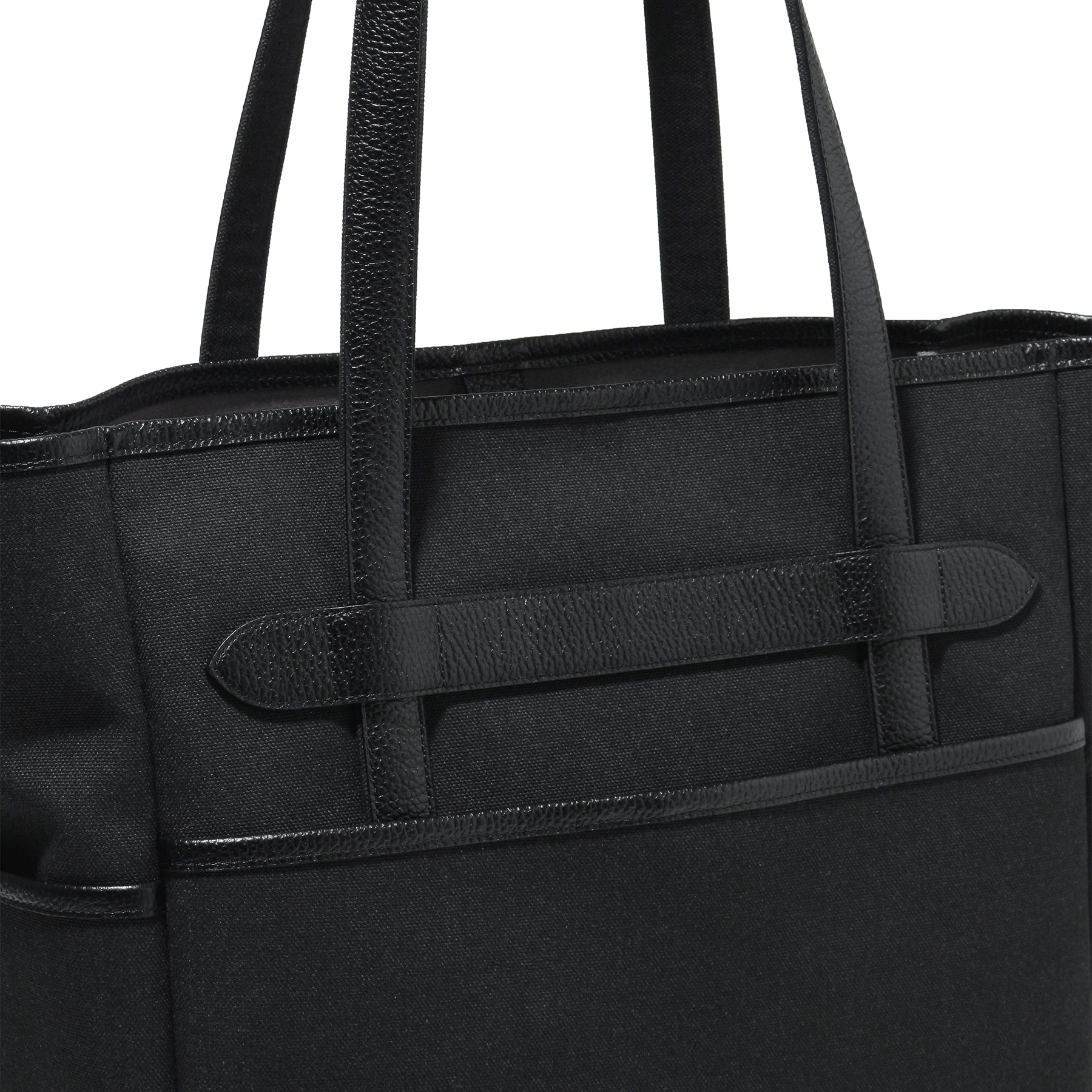 THE SOLE bis made by Flathority JOHN キャンバスレザー トートバッグ