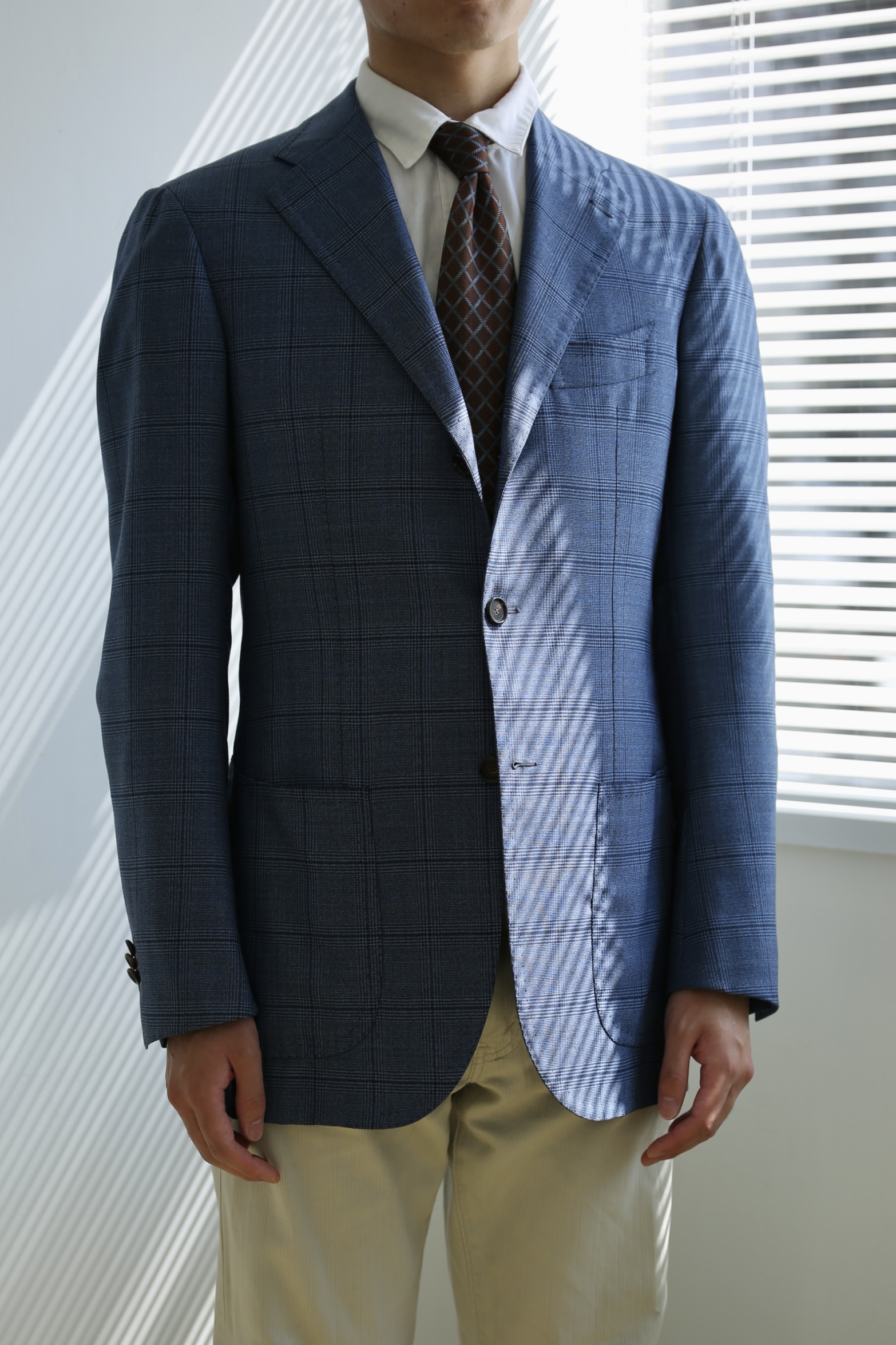 Cesare Attolini アットリーニ】正統ナポリ仕立て 春夏向け チェック