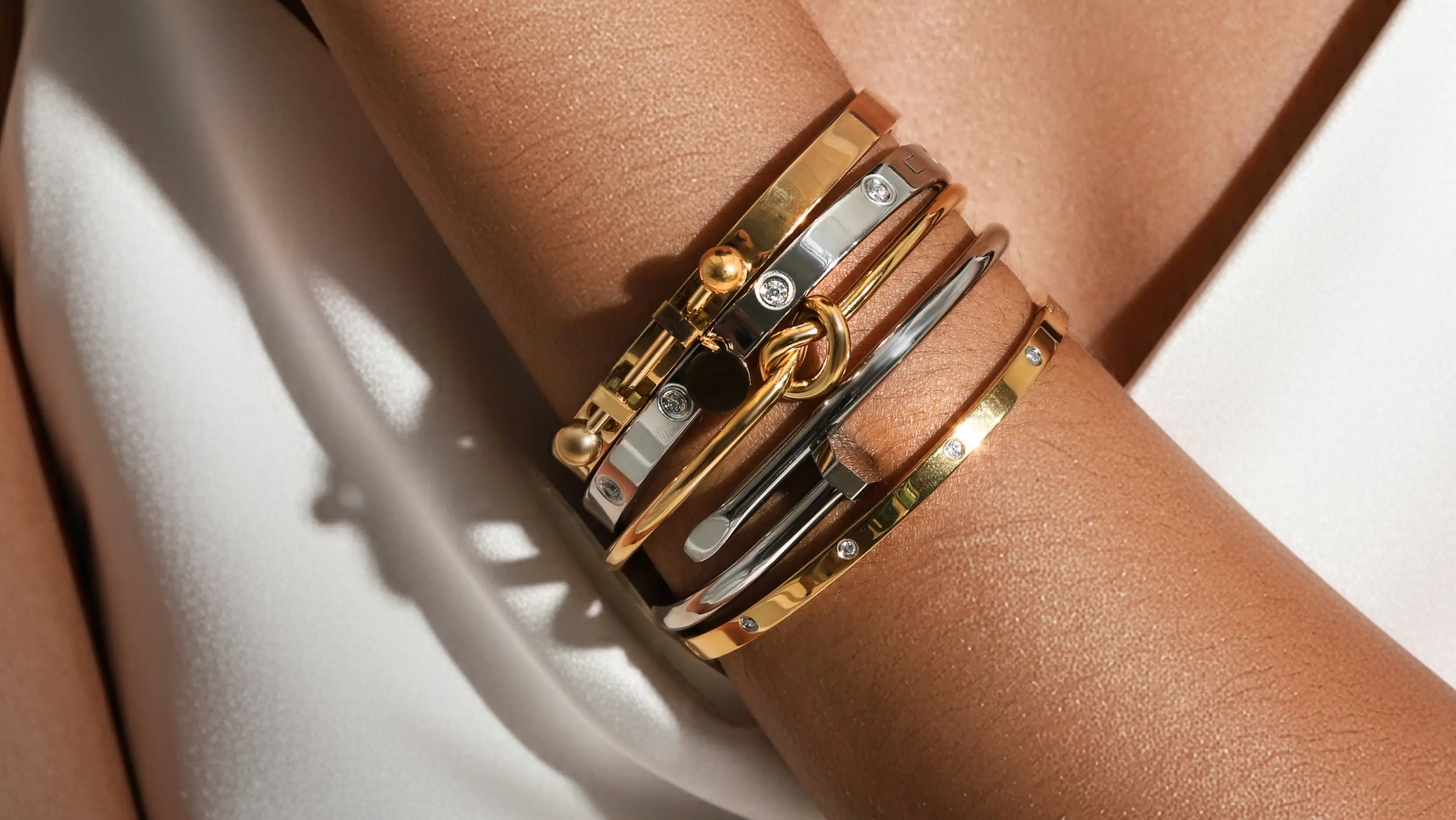 Core Silver Bracelet Stack– Artizan Joyeria