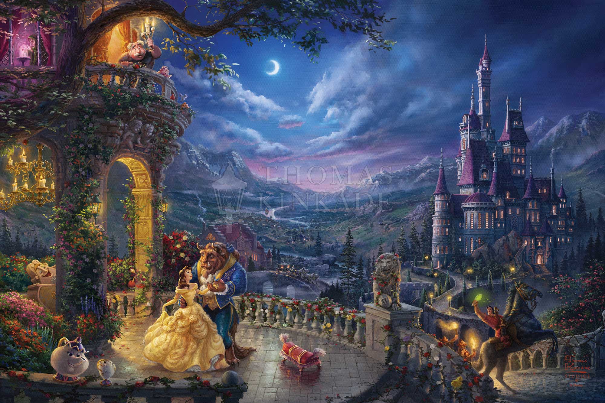 Disney Beauty and the Beast Dancing in the Moonlight - Limited Edit