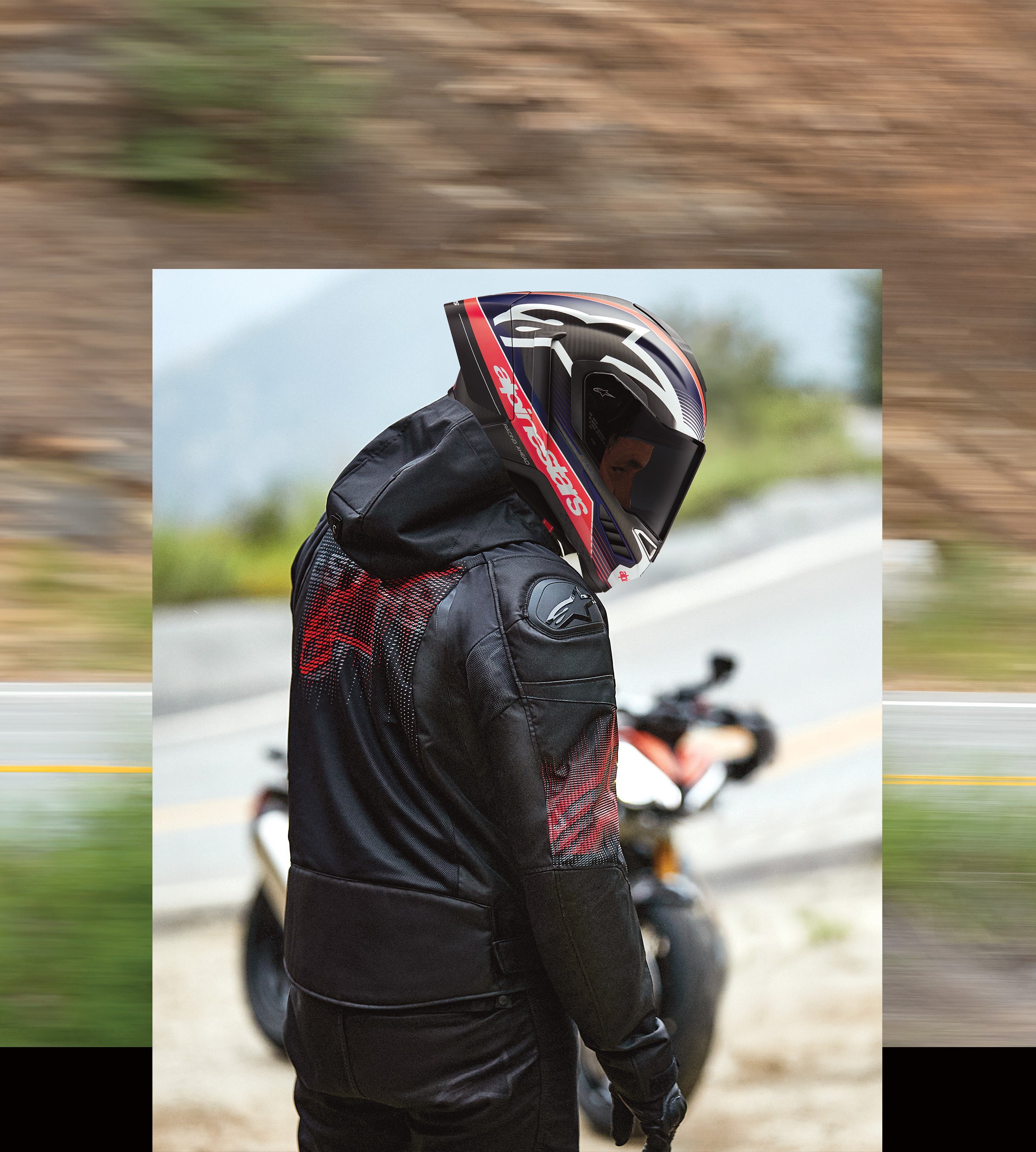 Zaca Air Venom WP - Red Motorcycle Jacket | Alpinestars®
