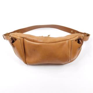 HERZ ヘルツ F-1 レザー ボディバッグ キャメル | アメカジ古着の高価