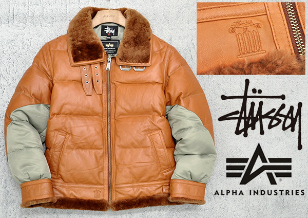 希少限定！豪華モデル！ステューシーSTUSSY×アルファALPHA「B-3 DOWN