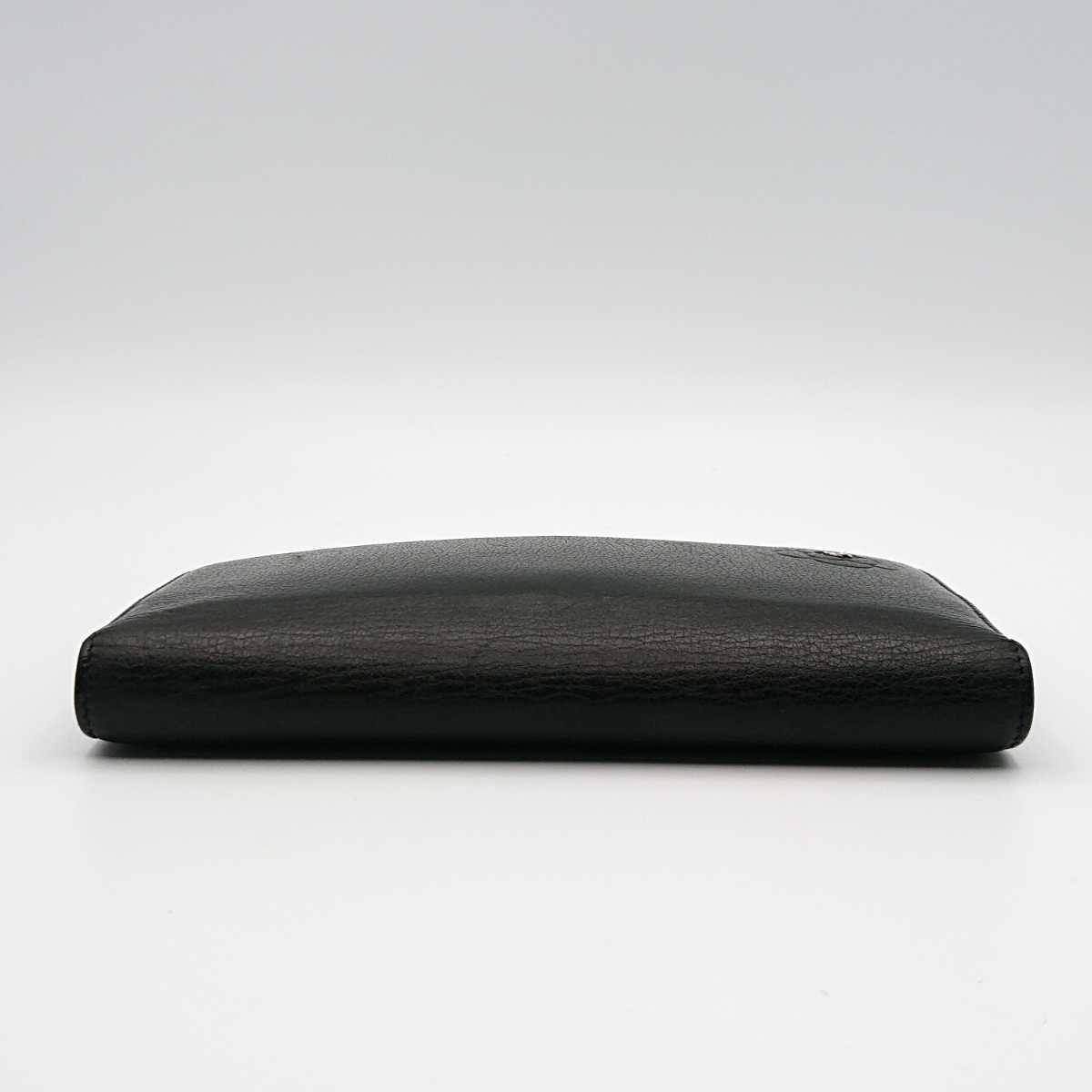 極美品】シャネル CHANEL カメリア 長財布 二つ折り財布 レザー