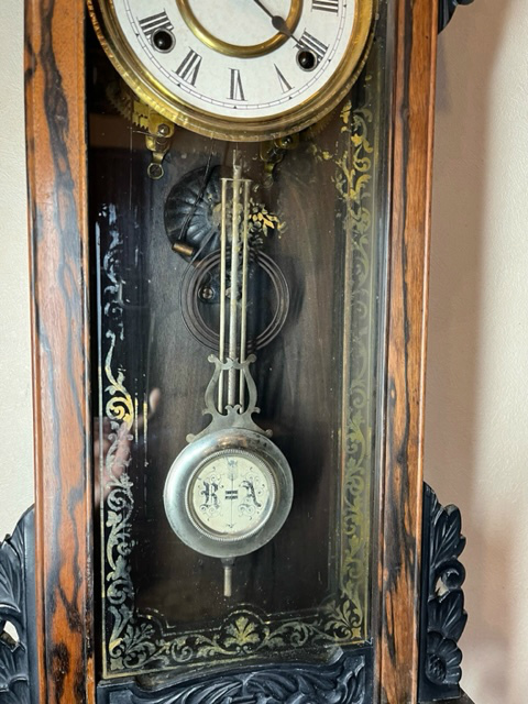 精工舎 黒柿 スリゲル 柱時計 古時計 置時計 アンティーク時計 レトロ