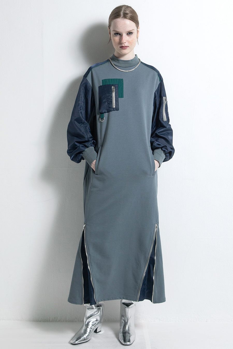 MILITARY SLEEVE ONE-PIECE — aulaaila