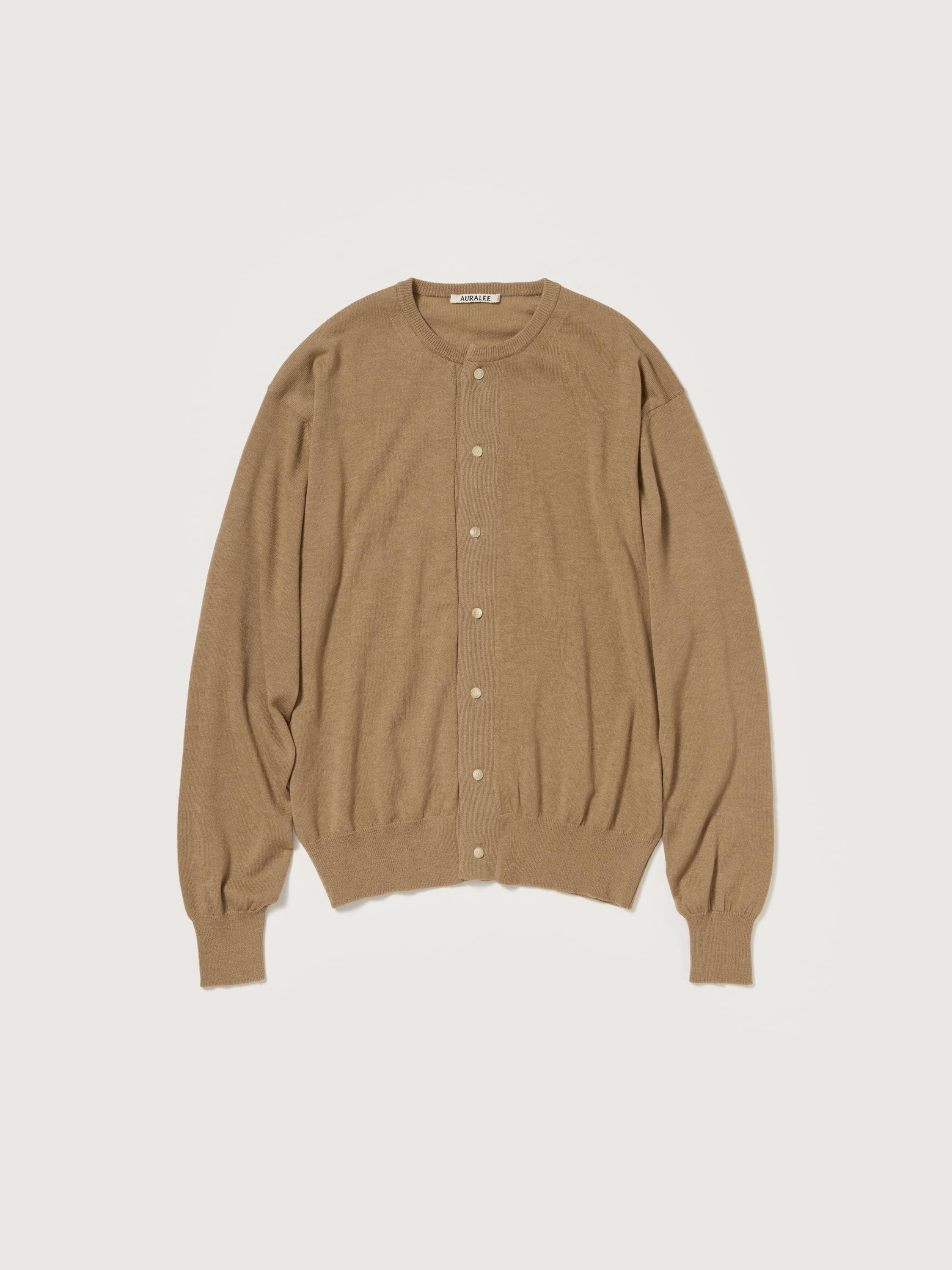 CASHMERE HARD TWIST KNIT CARDIGAN - AURALEE Official Website