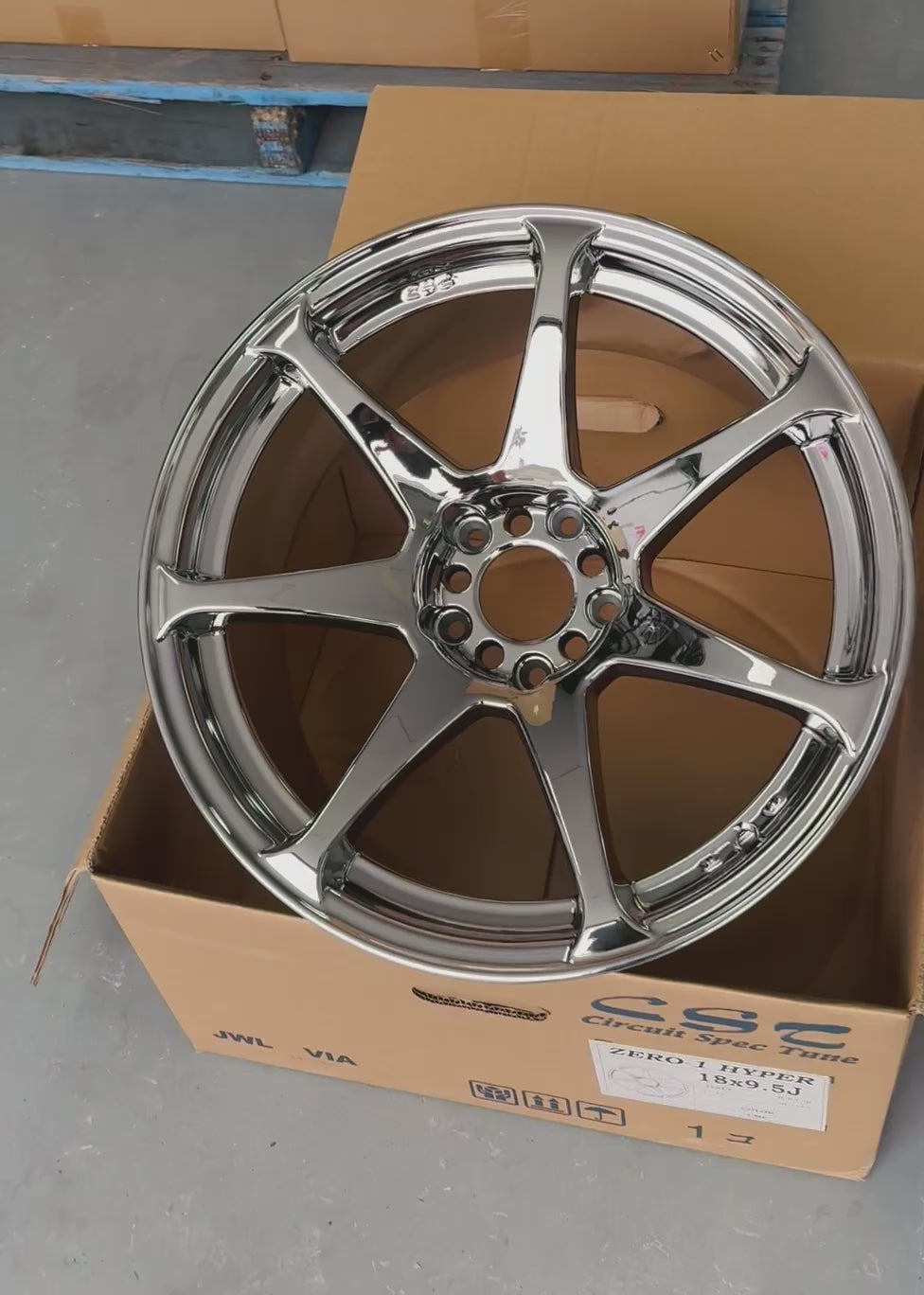 CST ZERO 1 HYPER 18x9.5 +15 5-114.3 CMC (CHROME) – Autotechnik Wheels