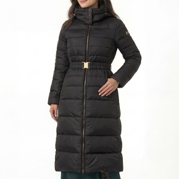 タトラス ダウンジャケット コート ヘリコニア ロングダウン ブラック