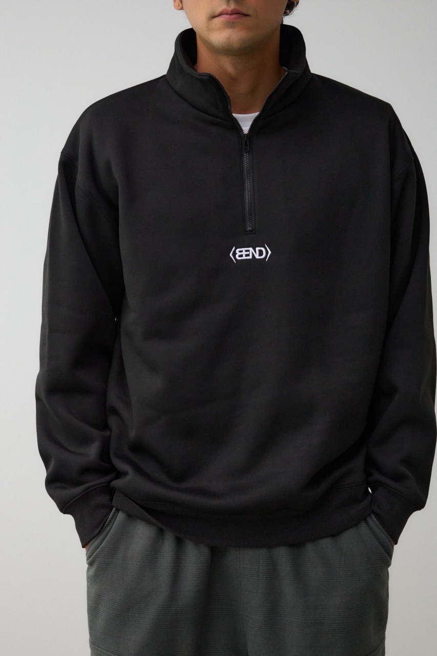 裏起毛ロゴハーフジッププルオーバー｜MEN｜251HAB90-392I｜AZUL BY