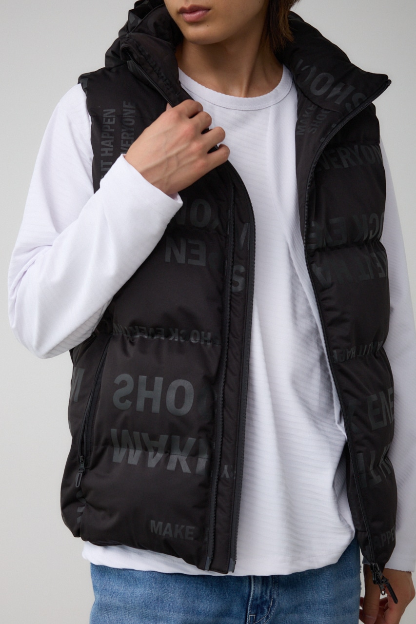 B-HEATプリントオーウェンストレッチ中綿ベスト｜MEN｜251HAC30-260H