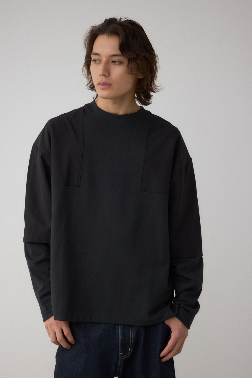 クロスパネルスウェット｜MEN｜251IAB80-0201｜AZUL BY MOUSSY