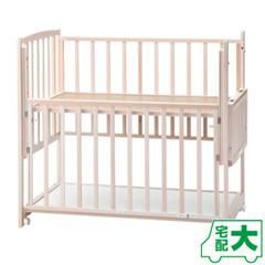 ハイタイプベッド ツーオープン【ホワイトウォッシュ】収納棚付