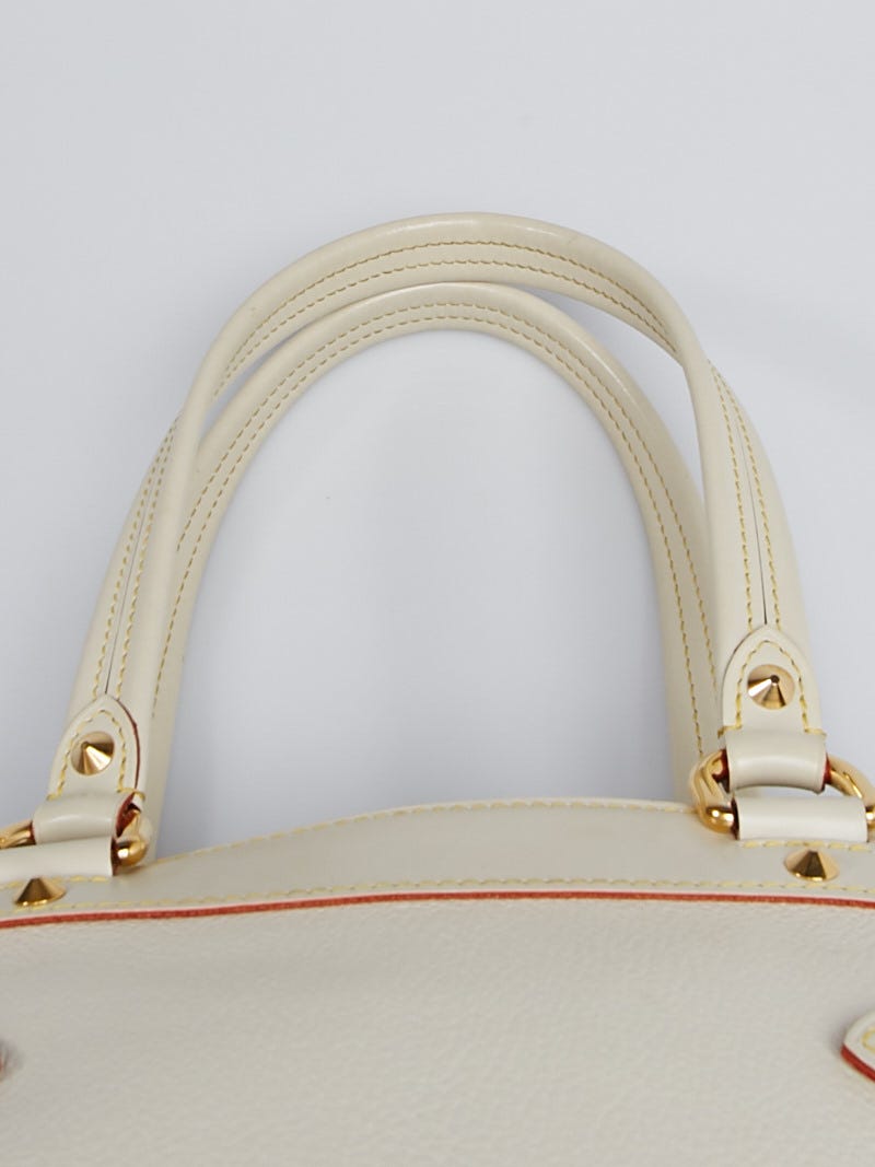 Louis Vuitton White Suhali Leather Le Radieux Bag | Yoogi's Closet