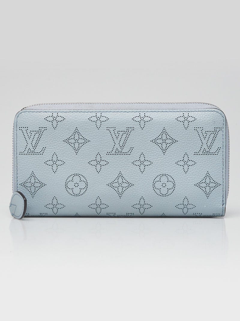 Louis Vuitton Blue Monogram Mahina Leather Zippy Wallet | Yoogi's