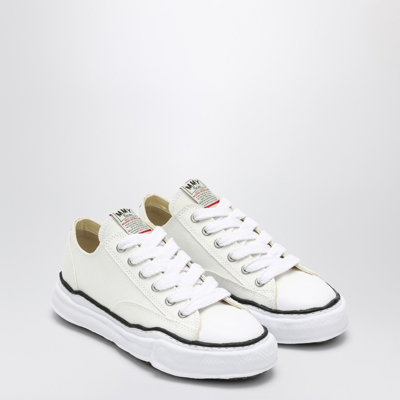 Maison Mihara Yasuhiro White Peterson Low Sneakers In Canvas – Balardi