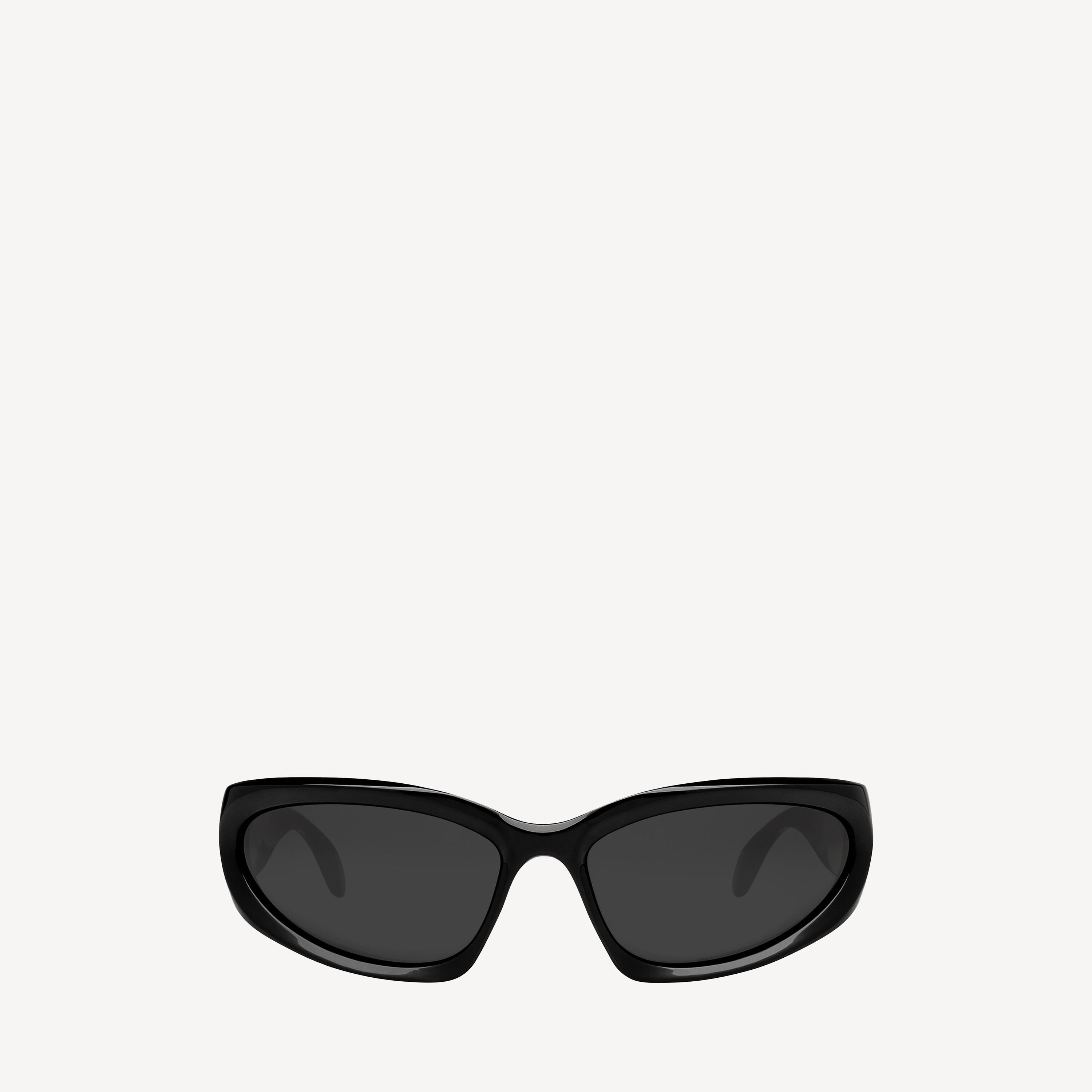 Swift Oval Sunglasses in Black | Balenciaga US