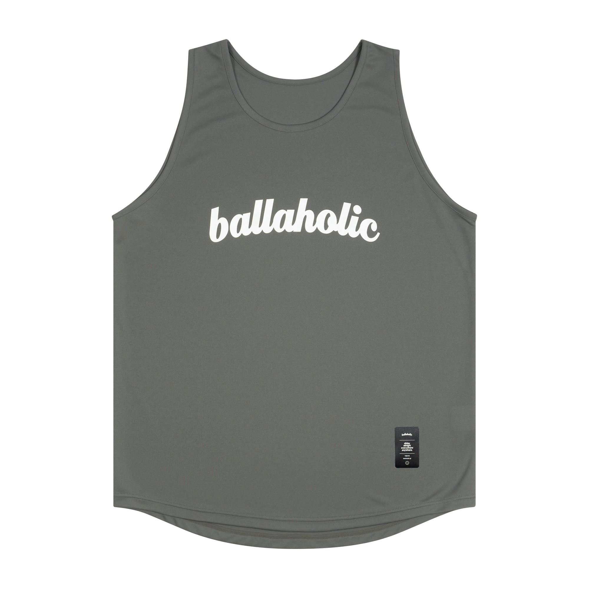 Logo Tank Top (charcoal gray/white) – ballaholicオンラインショップ