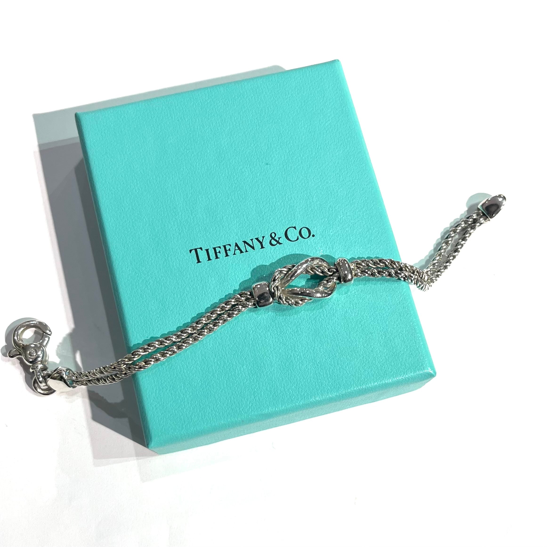 TIFFANY&CO.】1975ツイストノット ブレスレット／シルバー925／2連