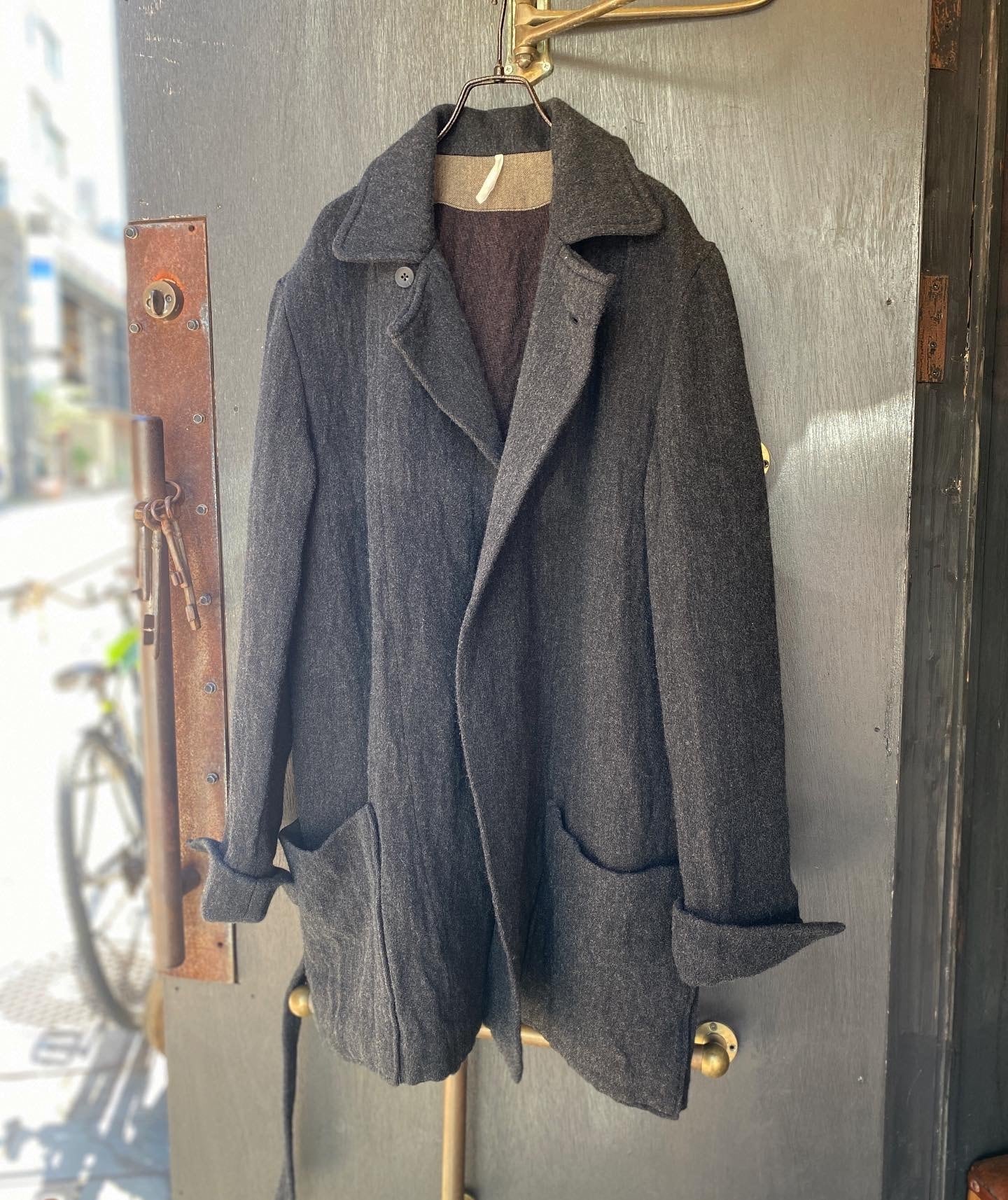 sus-sous jacket TAKUMI charcoal brown | mill kagoshima