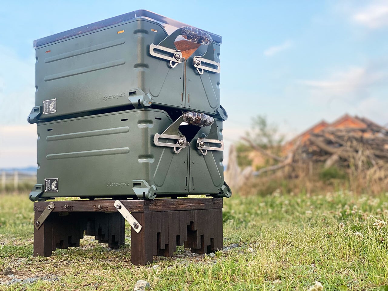 Snow Peak シェルフコンテナ25専用スタンド シェルコンンレッグ