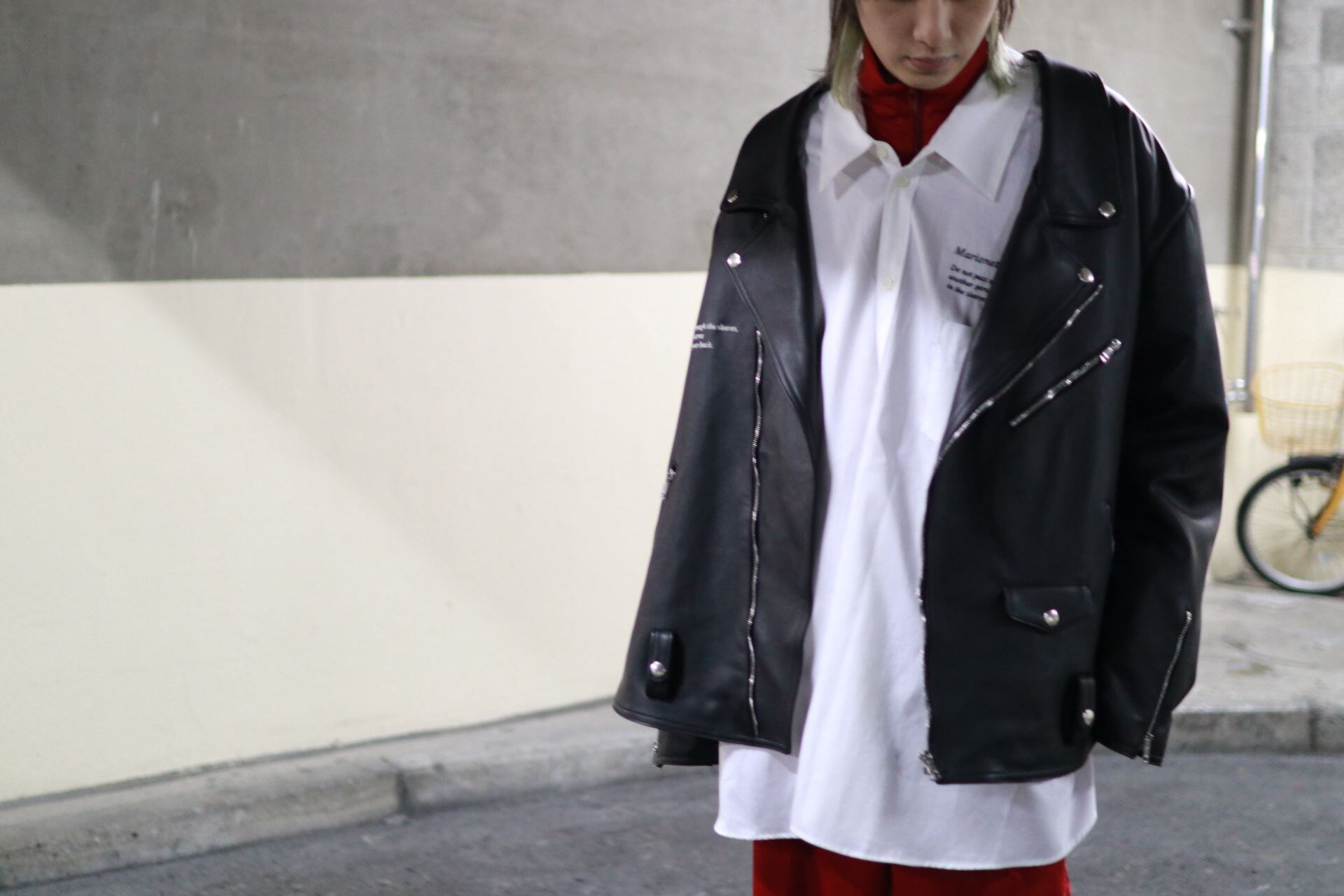 doublet MARIONETTE LEATHER RIDER'S JACKET| 20SS01BL102 | IAAAM