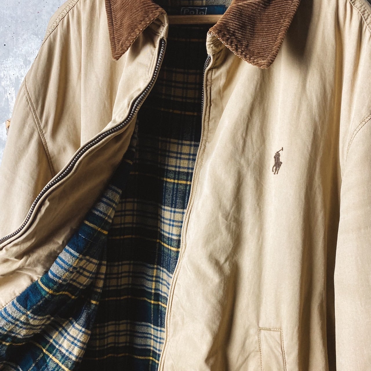POLO by Ralph Lauren スウィングトップジャケット 襟コーデュロイ