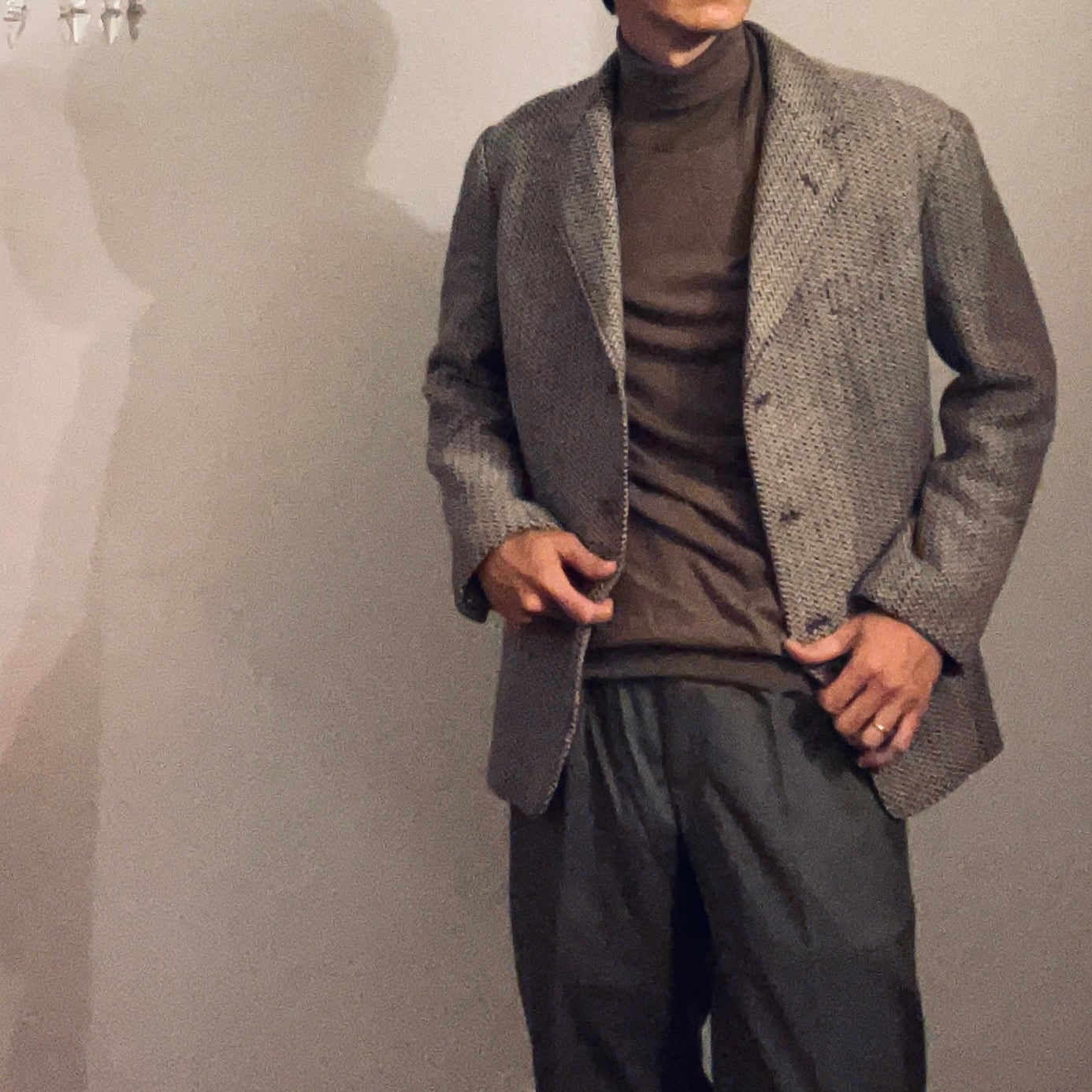 BURBERRYS フランス製テーラードジャケット カシミアヘリンボーン 1940