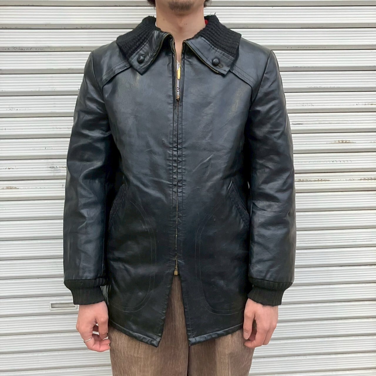 50s Penneys ペニーズ レザー カーコート ヴィンテージ ファラオ