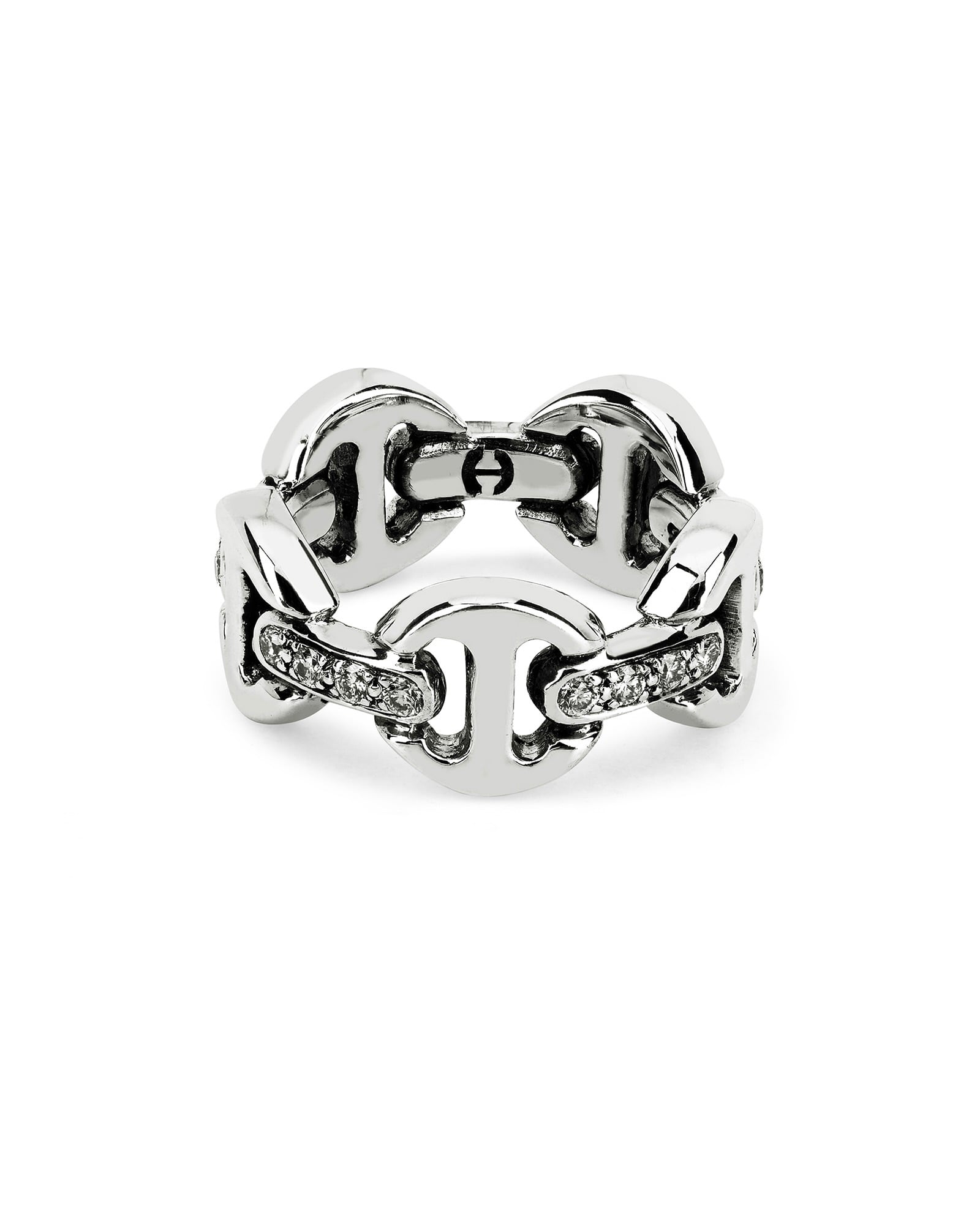 HOORSENBUHS】DAME CLASSIC TRI-LINK WITH DIAMOND BRIDGES | idealclasse