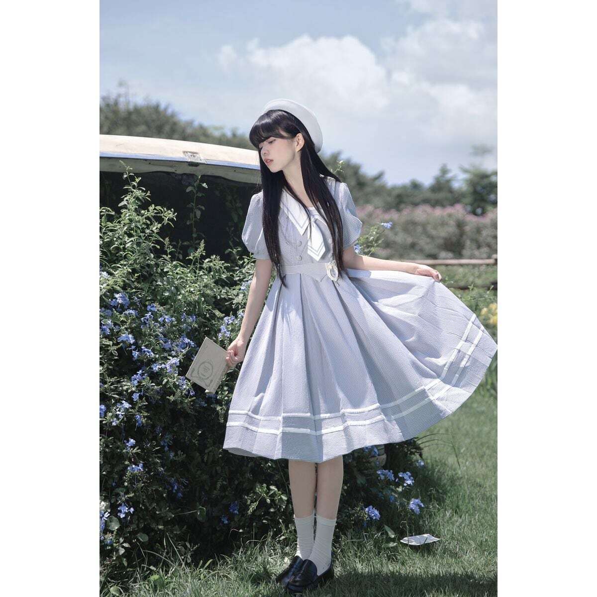 ストライプセーラーワンピース | Maiden's Rêve