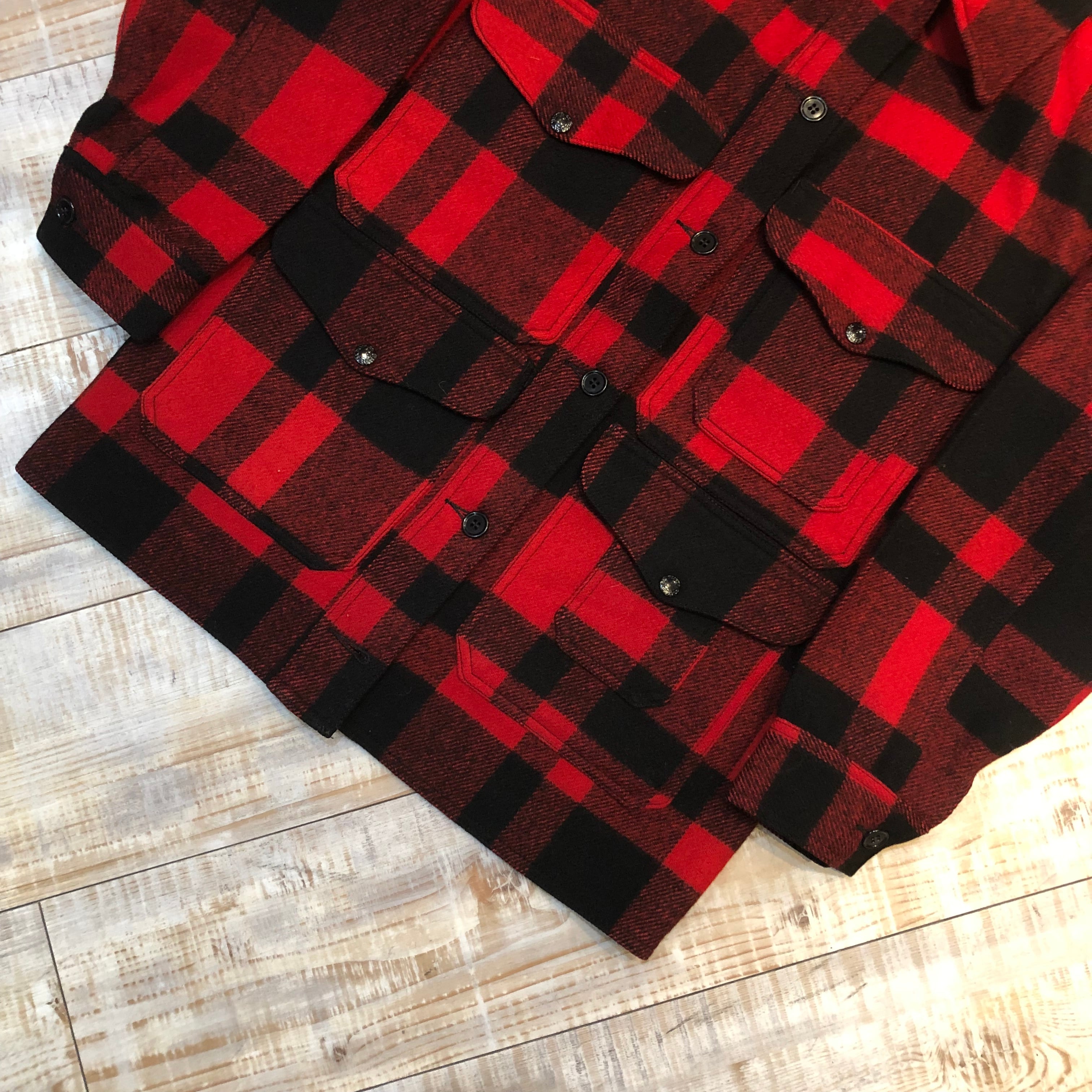 50年代~ “M位” FILSON フィルソン シングルマッキーノクルーザー 赤×黒