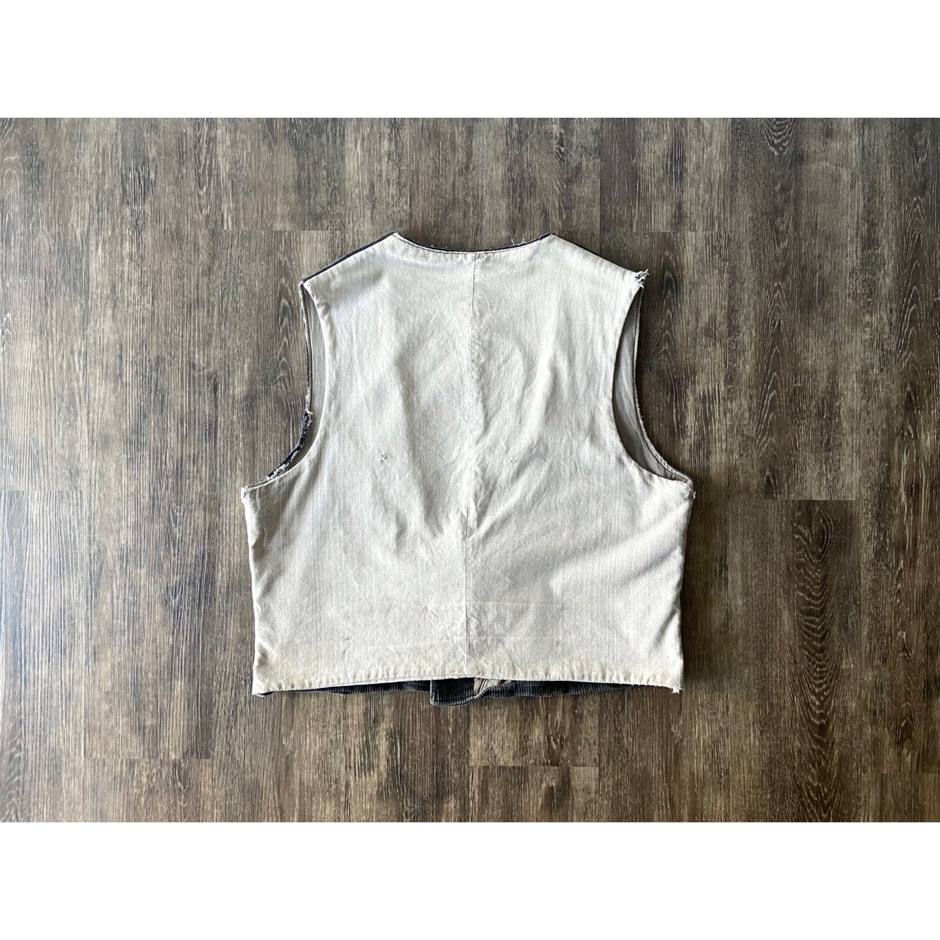 vintage logger vest corduroy black 