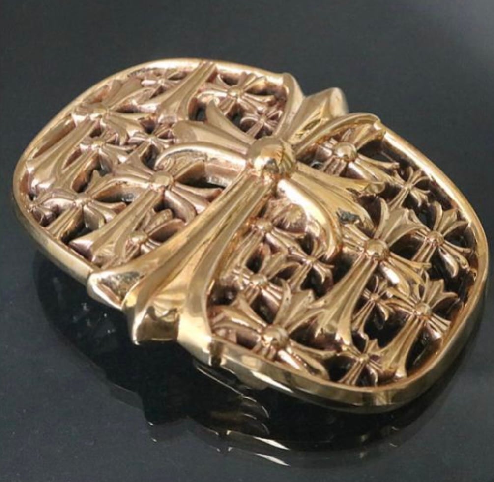 CHROME HEARTS クロムハーツ ブロンズ セメタリークロス バックル