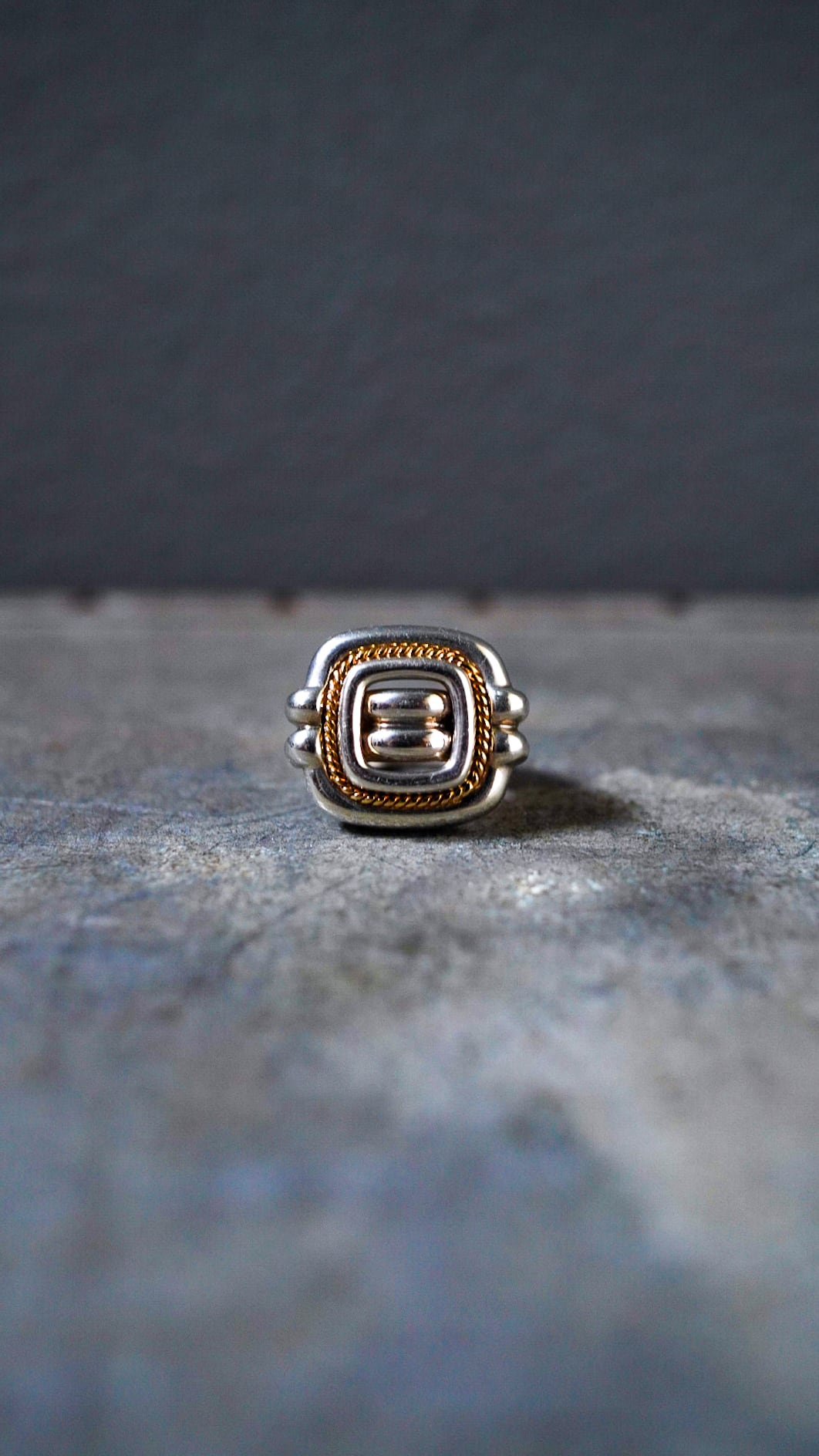 VINTAGE】TIFFANY&Co. ティファニー スクエア ロープ リング