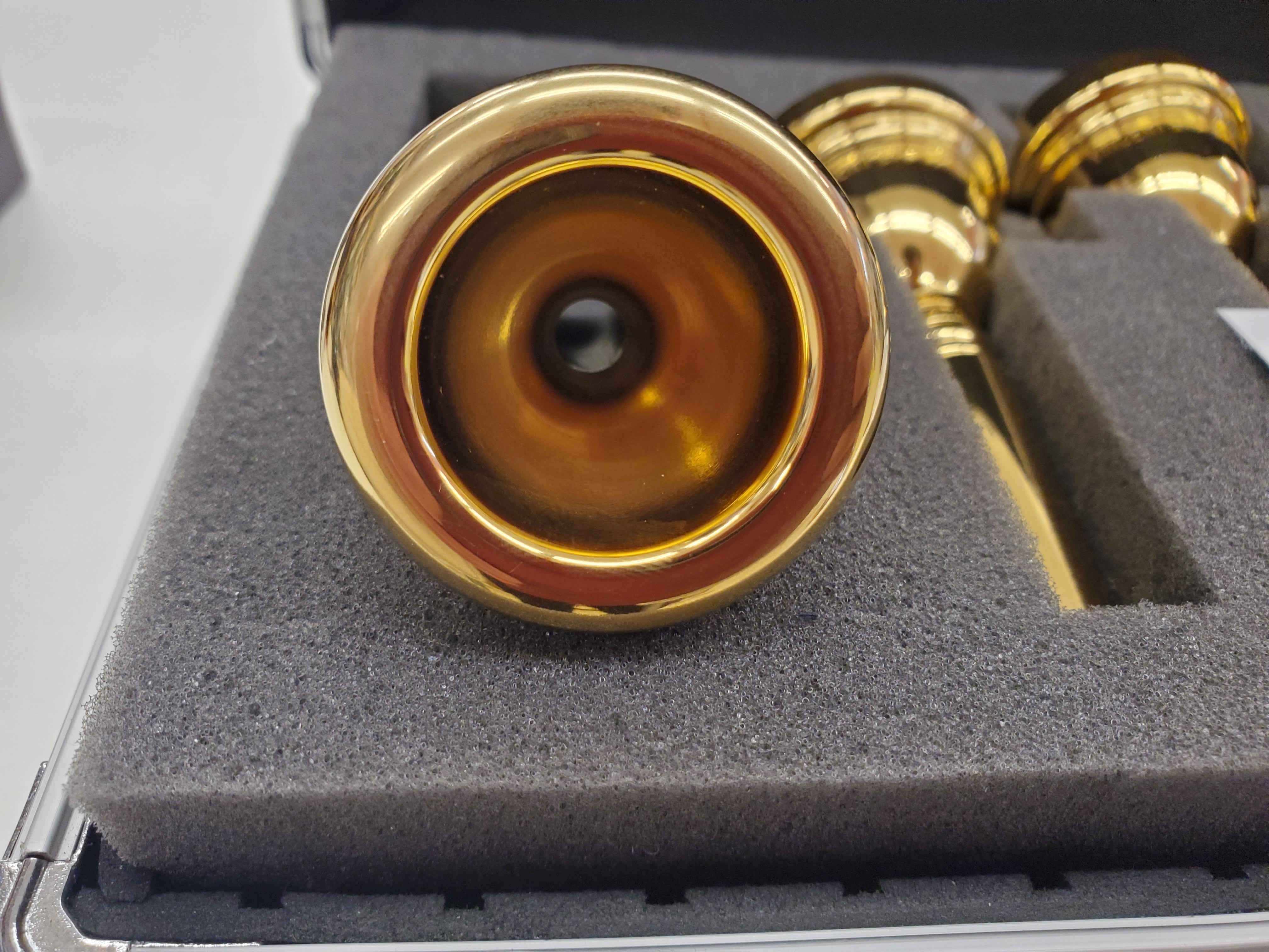 Bach トロンボーン マウスピース 太管（スタンダード）金メッキ