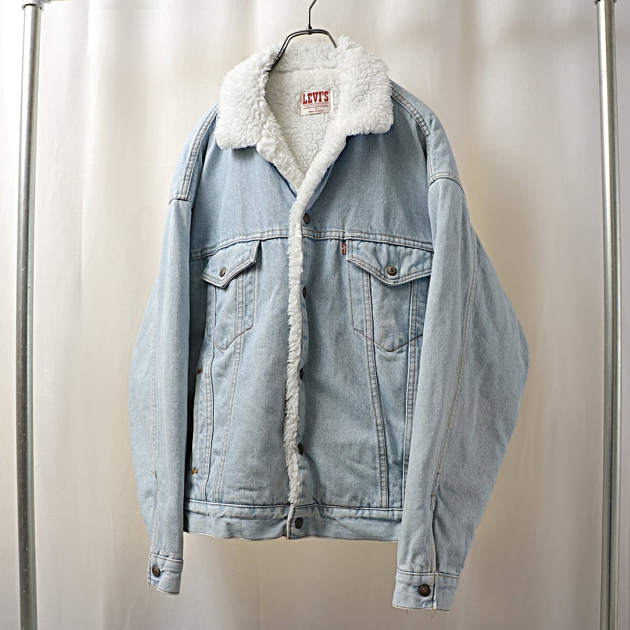 80s Levi's リーバイス ケミカル デニム ボア ジャケット usa製 古着