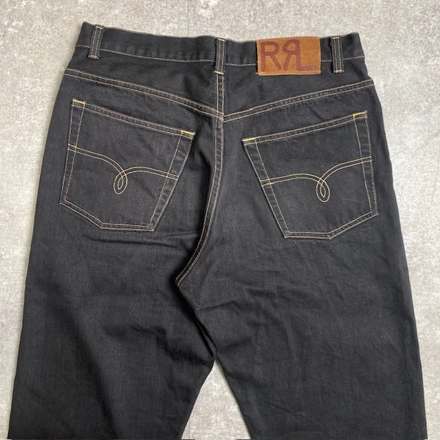 RRL 5ポケットブラックデニム USA製 Ralph Lauren Double RL ダブル