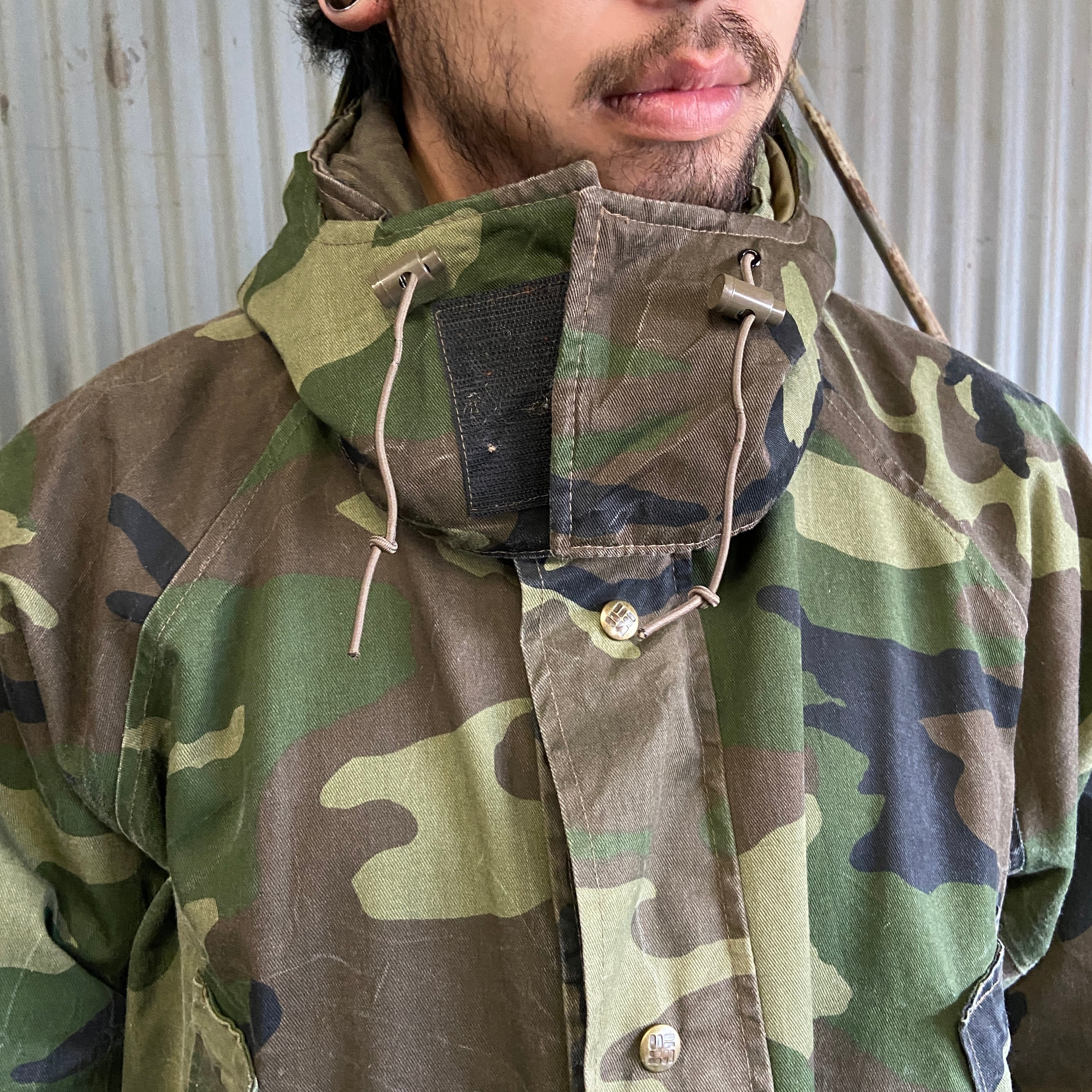 USA製 80年代 Columbia コロンビア 迷彩 カモ柄 ゴアテックス