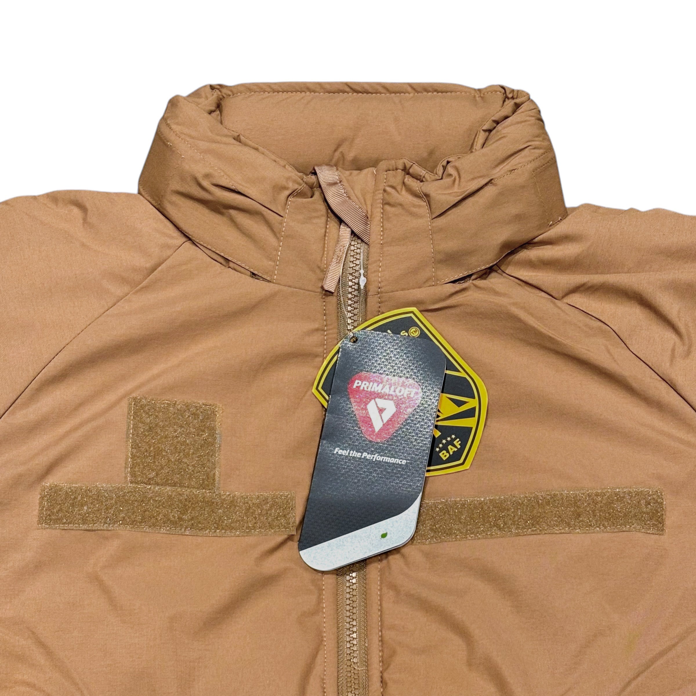 BAF社 ECWCS GEN3 LEVEL7 TYPE PRIMALOFT JACKET ベルクロ付き Coyote
