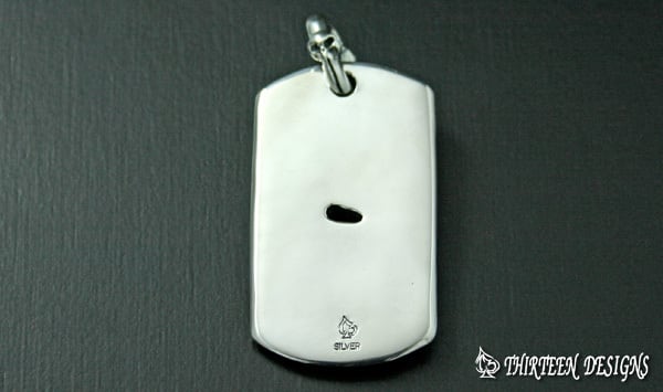 THIRTEENDESIGNS サーティーンデザインズ KP-26 BURIED SKULL DOGTAG