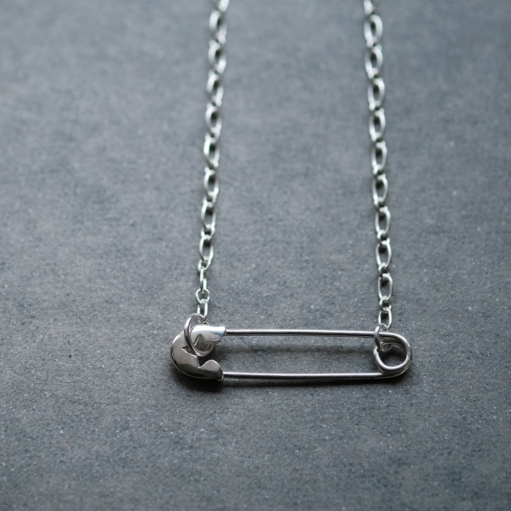 両吊り 安全ピン ネックレス シルバー925 メンズ ユニセックス | cloud