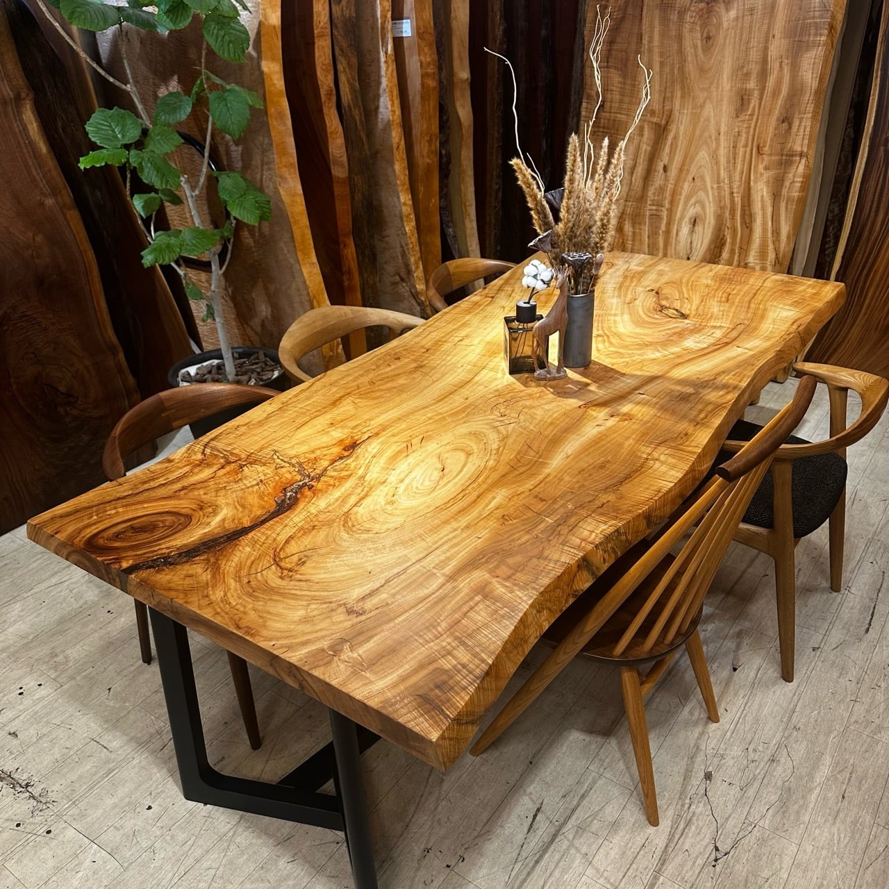 昭和レトロ 一点物 一枚板 テーブル 座卓 座敷机 古民家 和家具 ロー